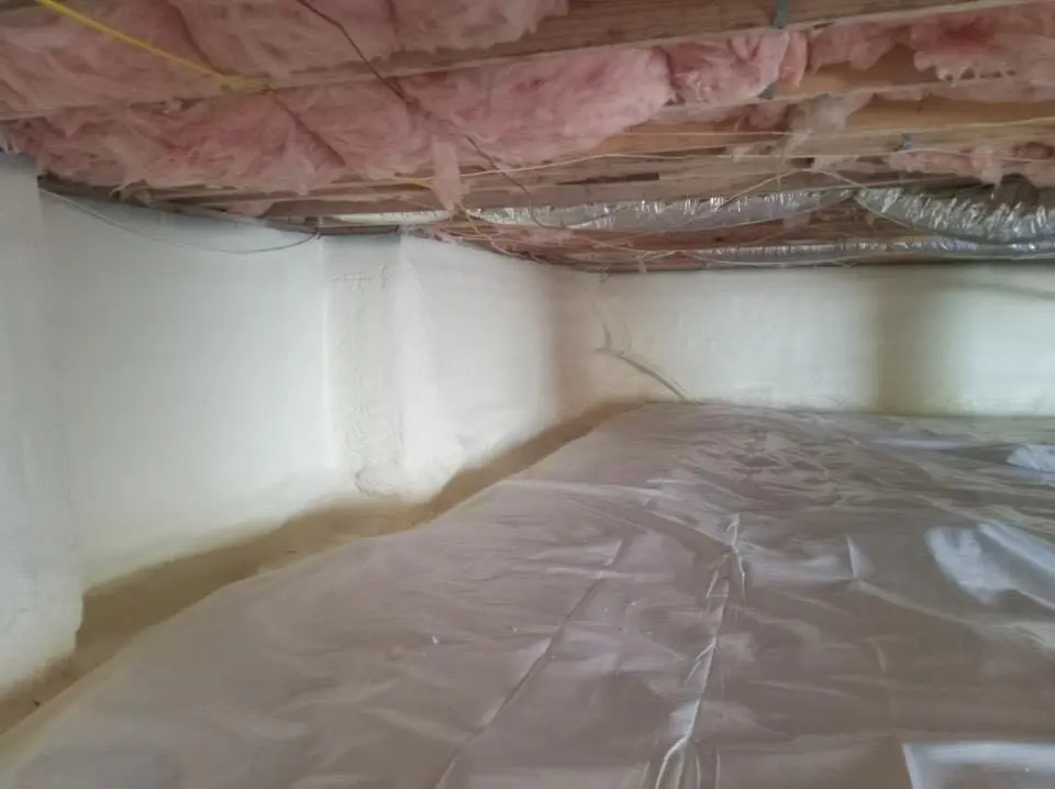 Crawl space encapsulation with closed-cell spray foam for Spray Foam Roofing in Half Moon Bay